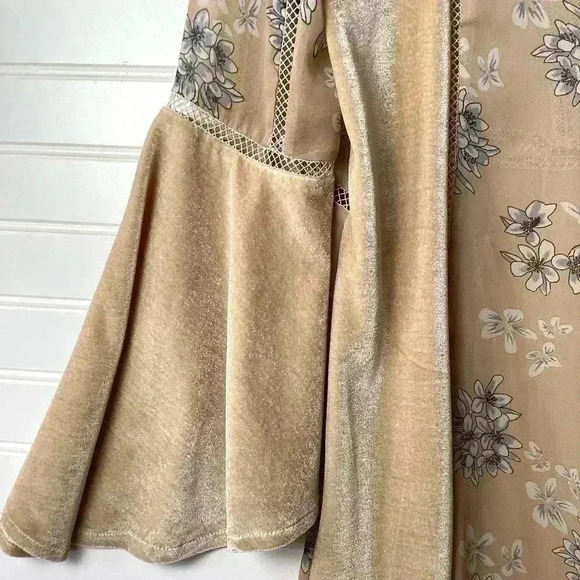 Women's Renaissance style blouse Medium Velvet Fairy Goth - Picture 8 of 11